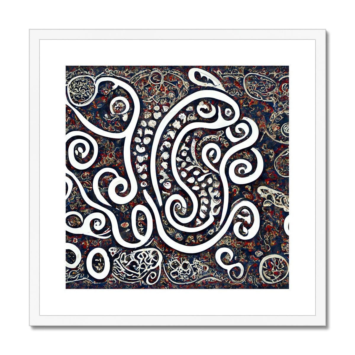 Swirling Paisley Framed & Mounted Print