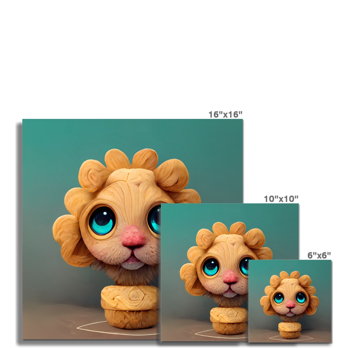 Cute Roar Popit Fine Art Print