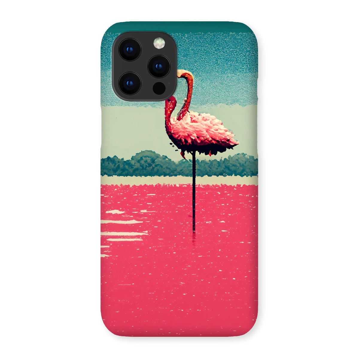 Flamingo 8 Bit Snap Phone Case