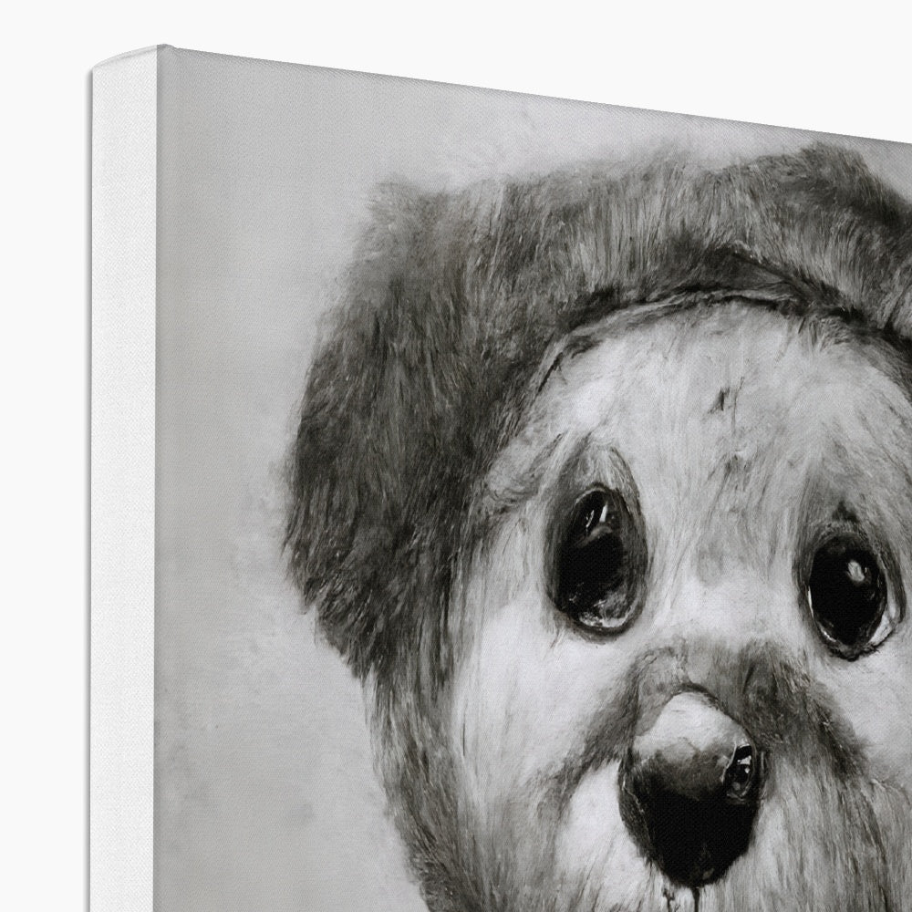 Pencil Teddy Canvas