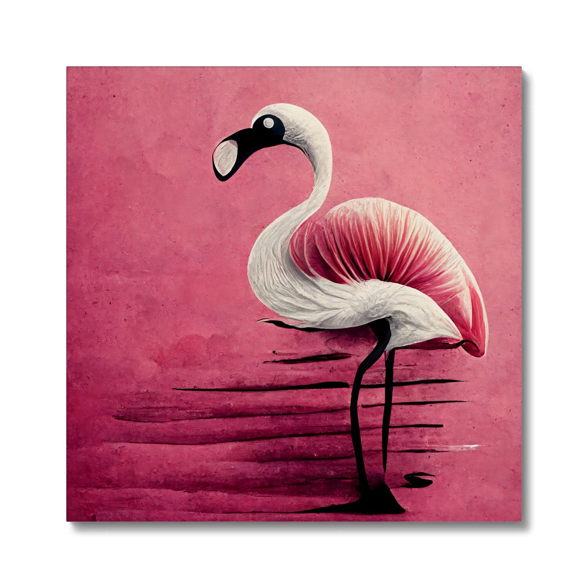 Flamingo Standing Proud Canvas