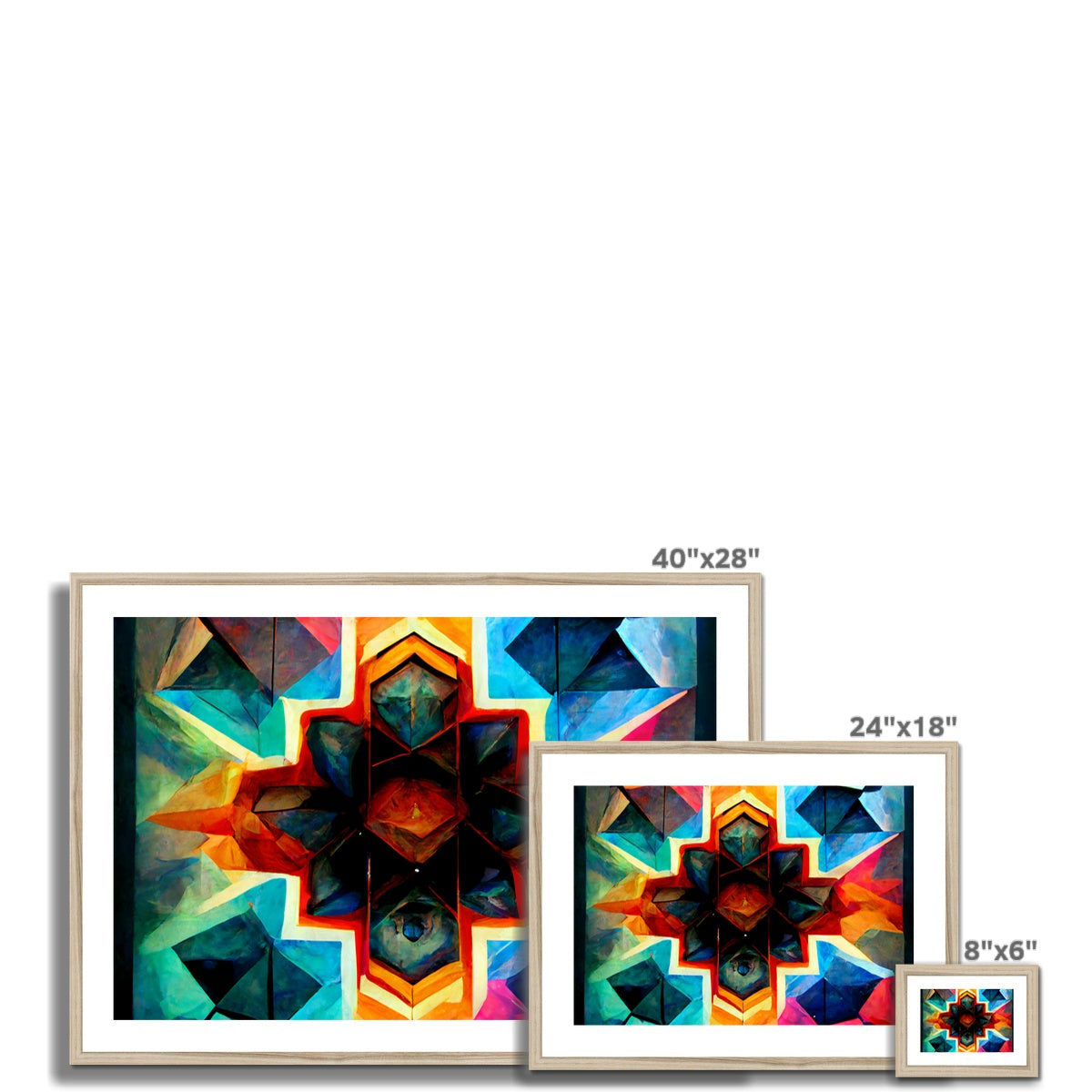 Kaleidoscope Waters Framed & Mounted Print