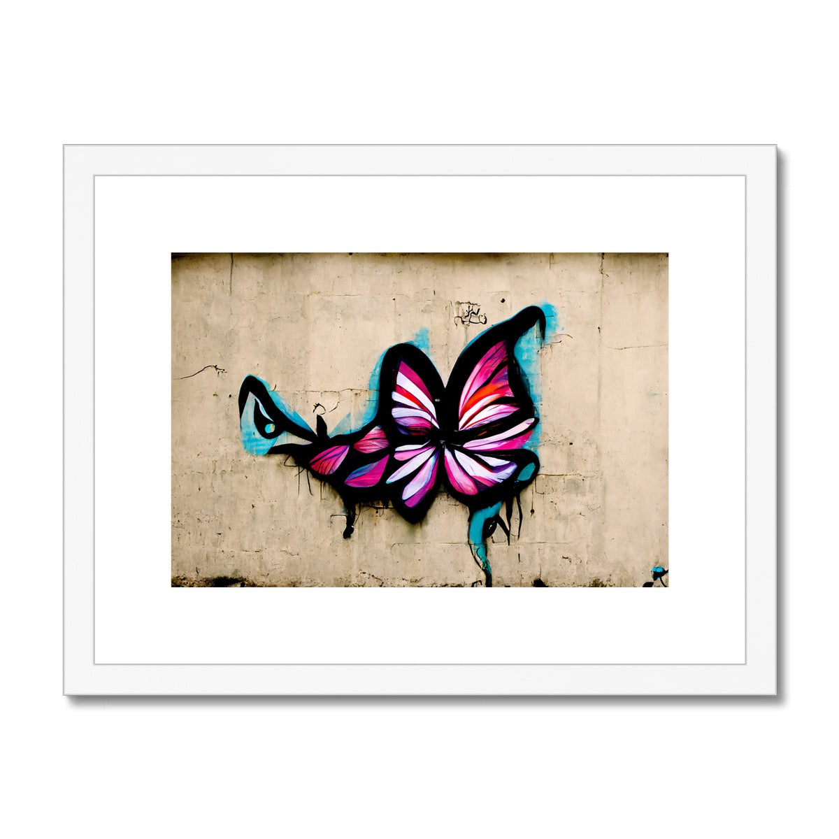 Brick Butterfly Framed & Mounted Print