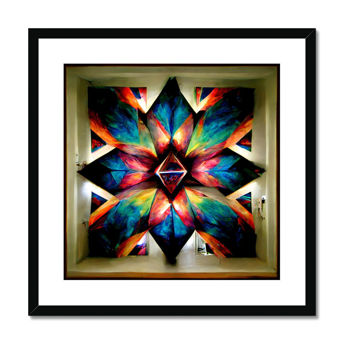 Kaleidoscope Window Framed & Mounted Print