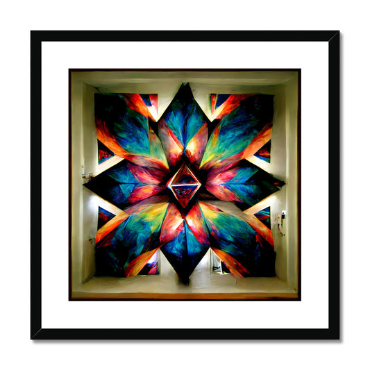 Kaleidoscope Window Framed & Mounted Print