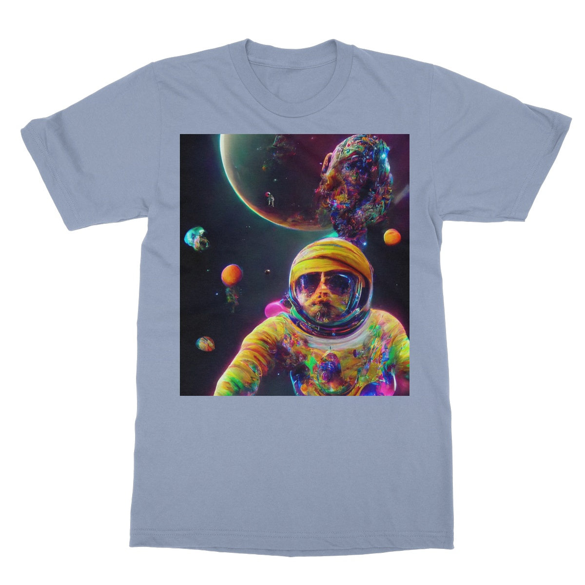 Psychedelic Astronaut in Space Softstyle T-Shirt