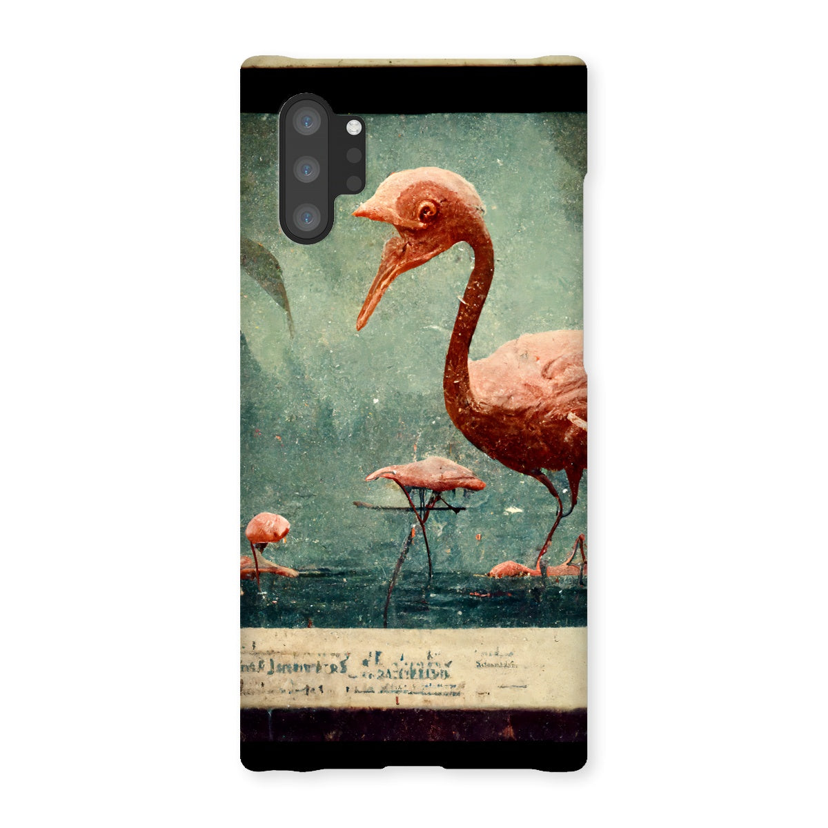 Flamingo Retro View Snap Phone Case