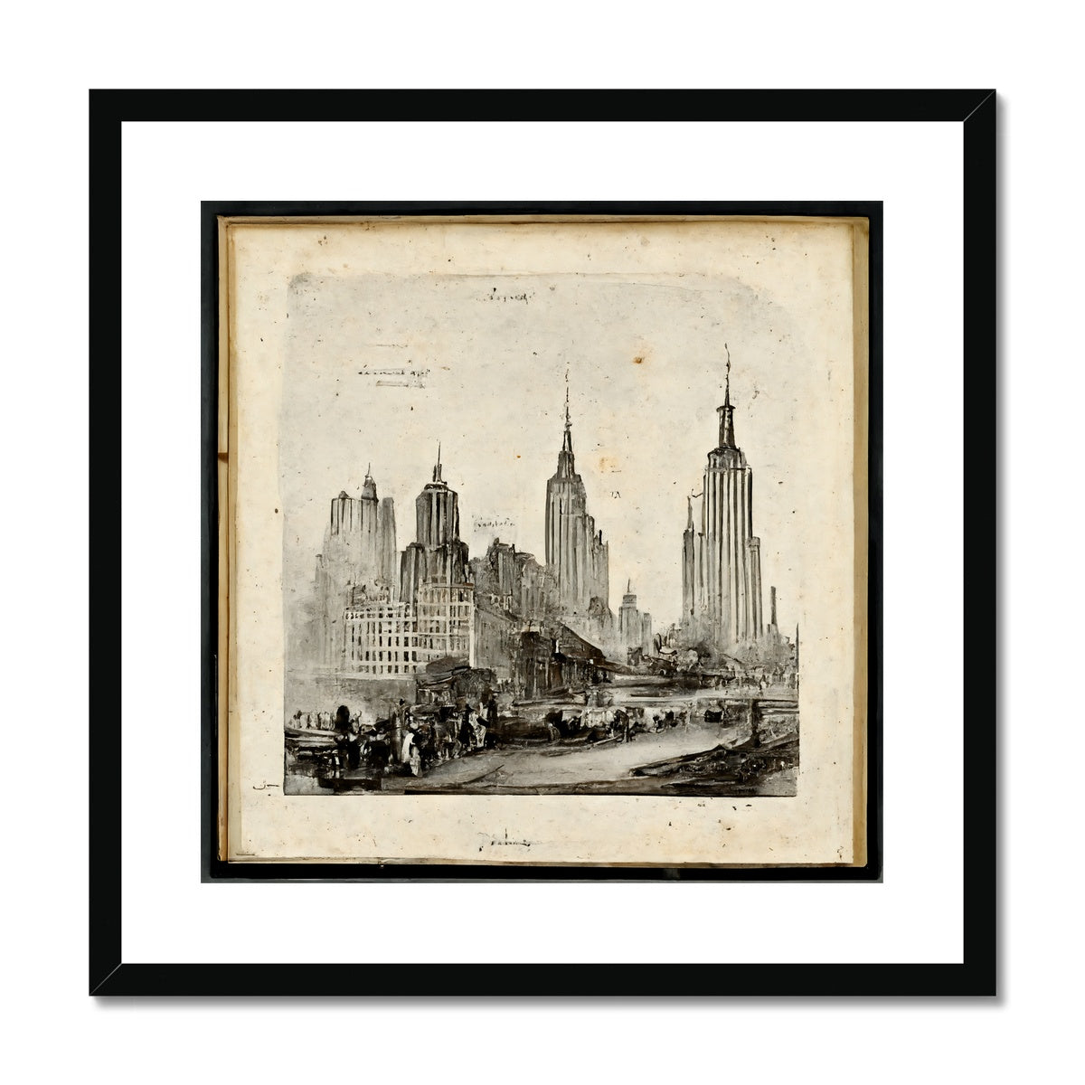 New York New York Framed & Mounted Print