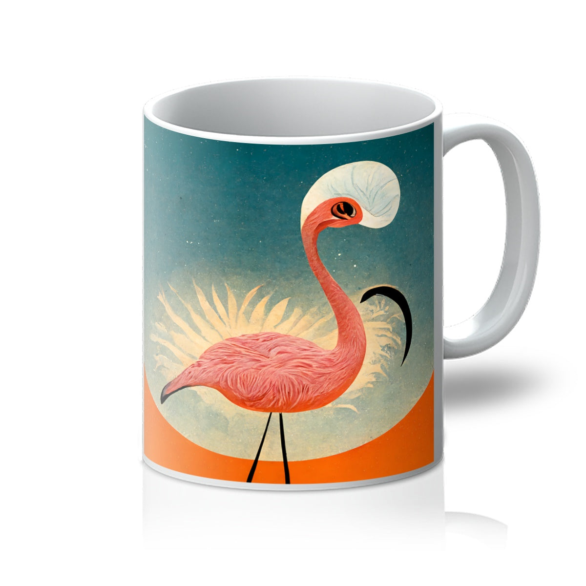 Flamingo Poster Style Mug