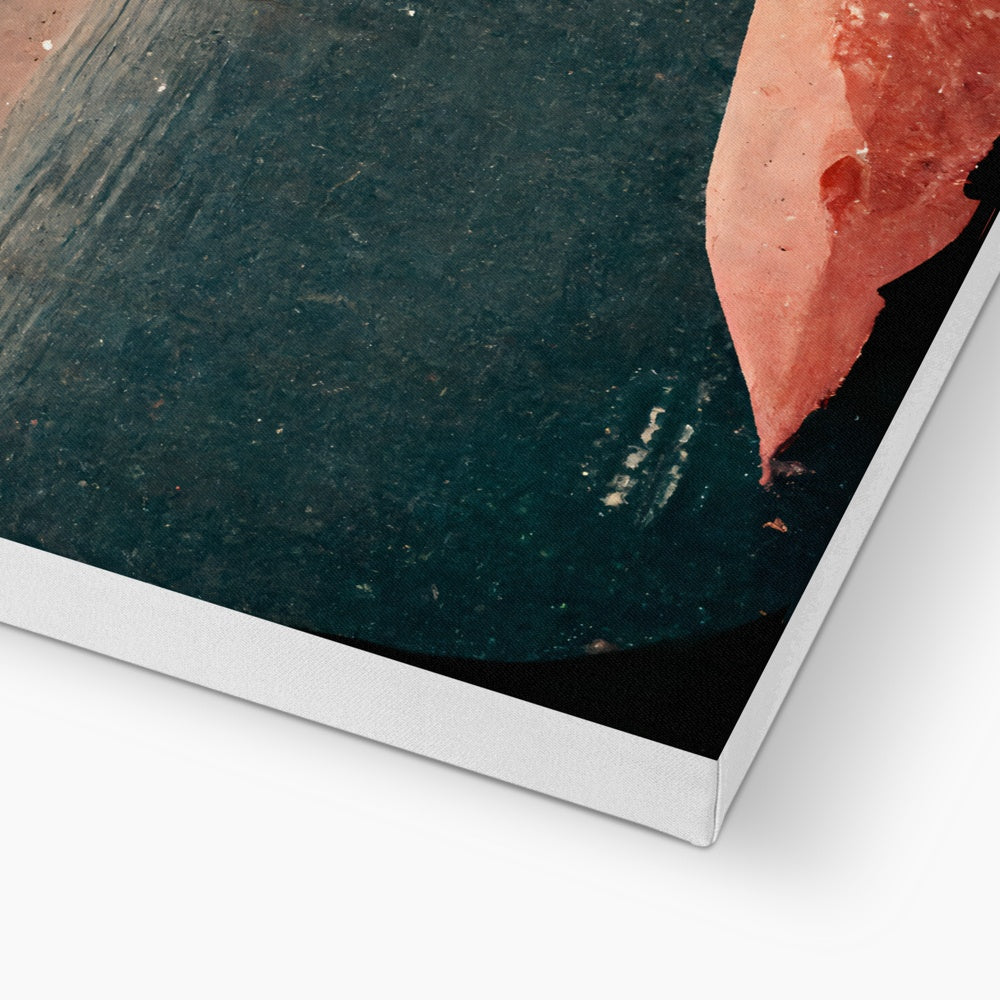 Flamingo Fans Canvas