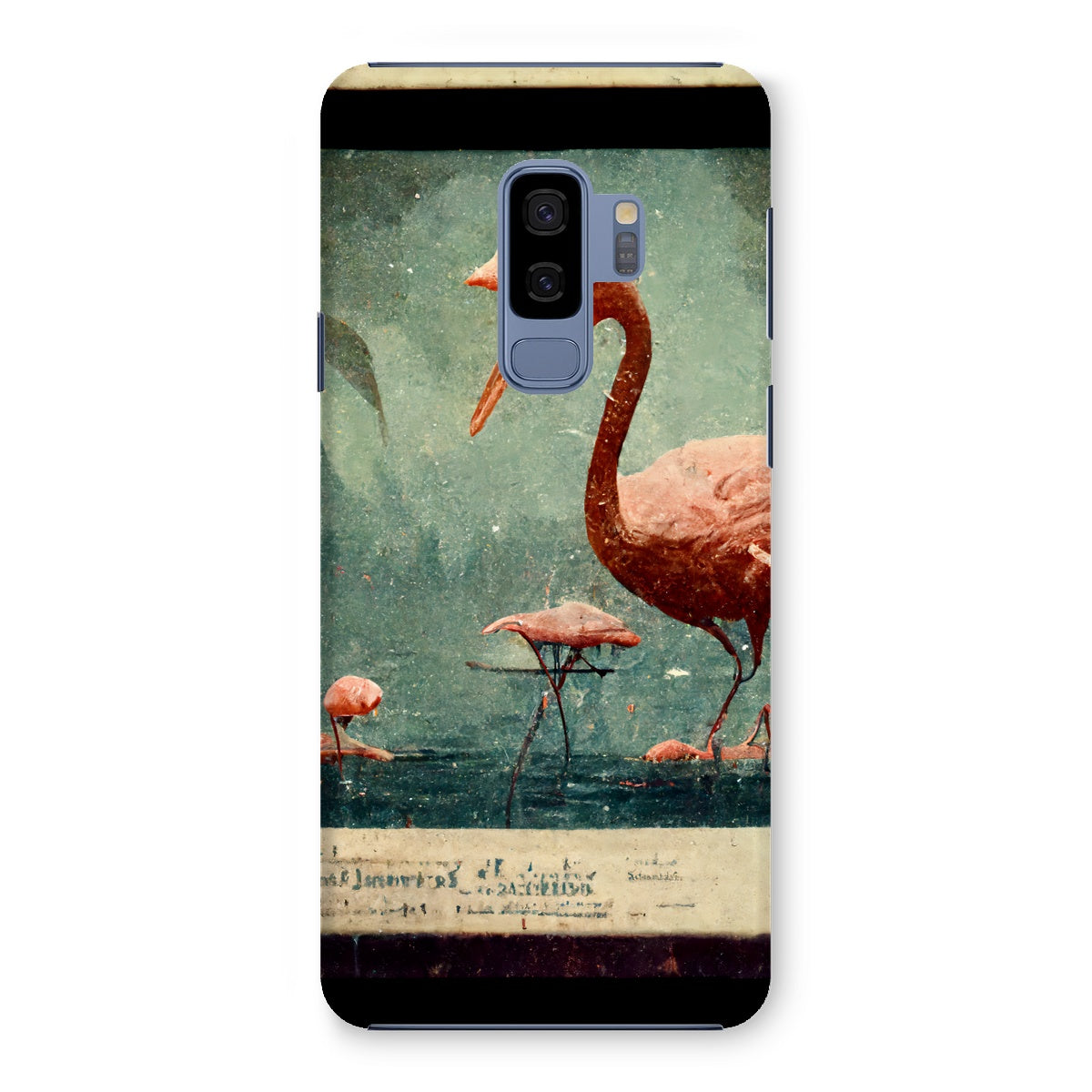 Flamingo Retro View Snap Phone Case