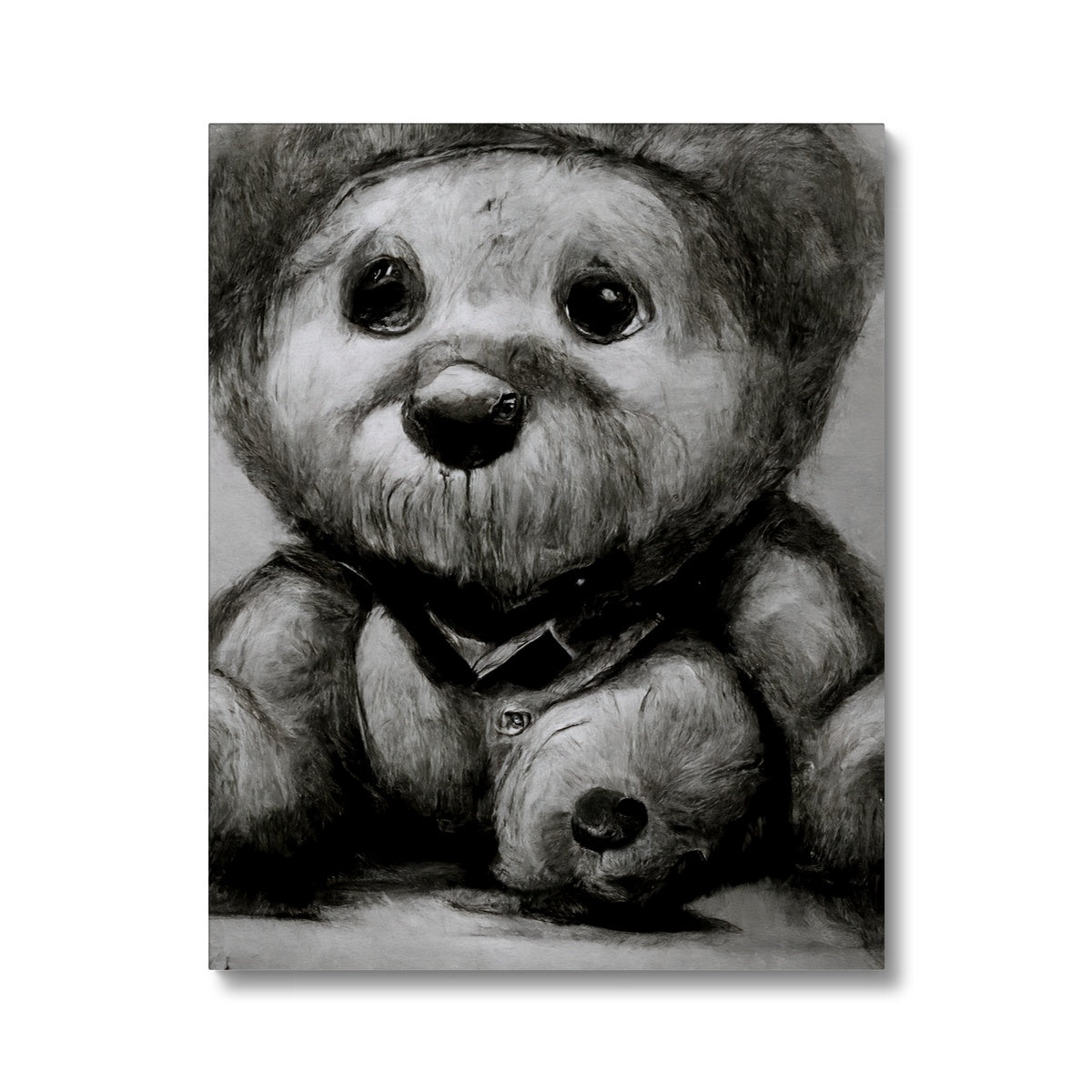 Pencil Teddy Canvas