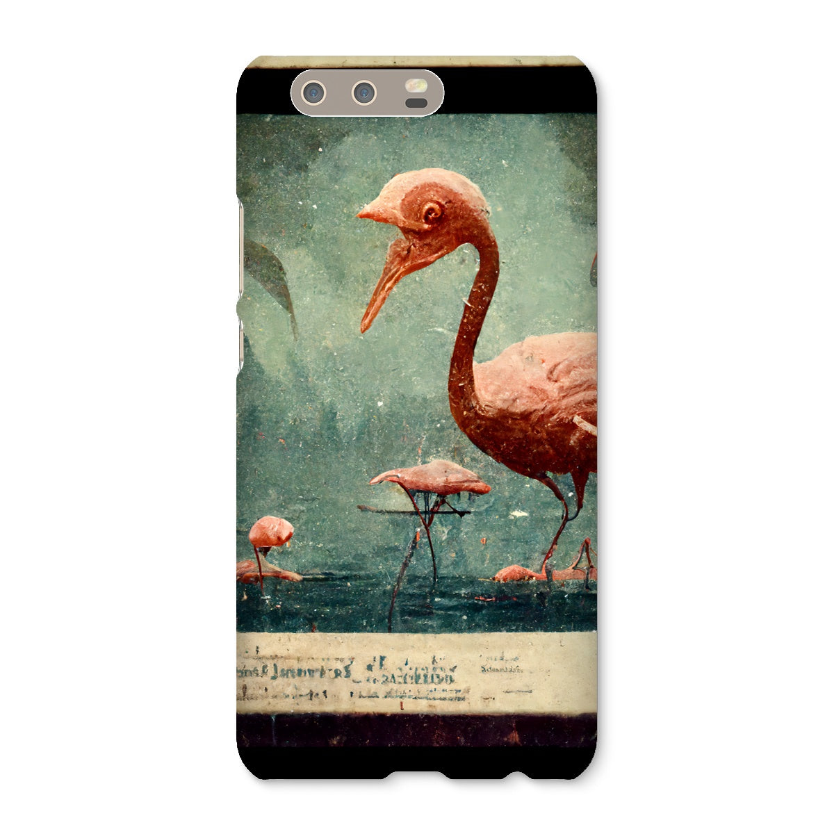 Flamingo Retro View Snap Phone Case