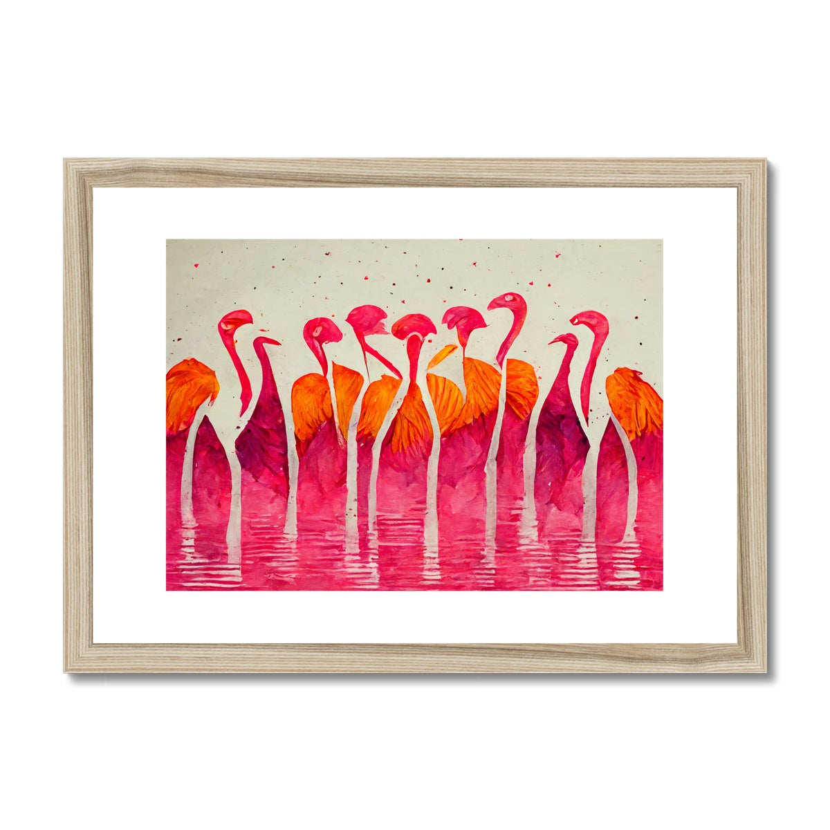 Flamingo Horizon Framed & Mounted Print