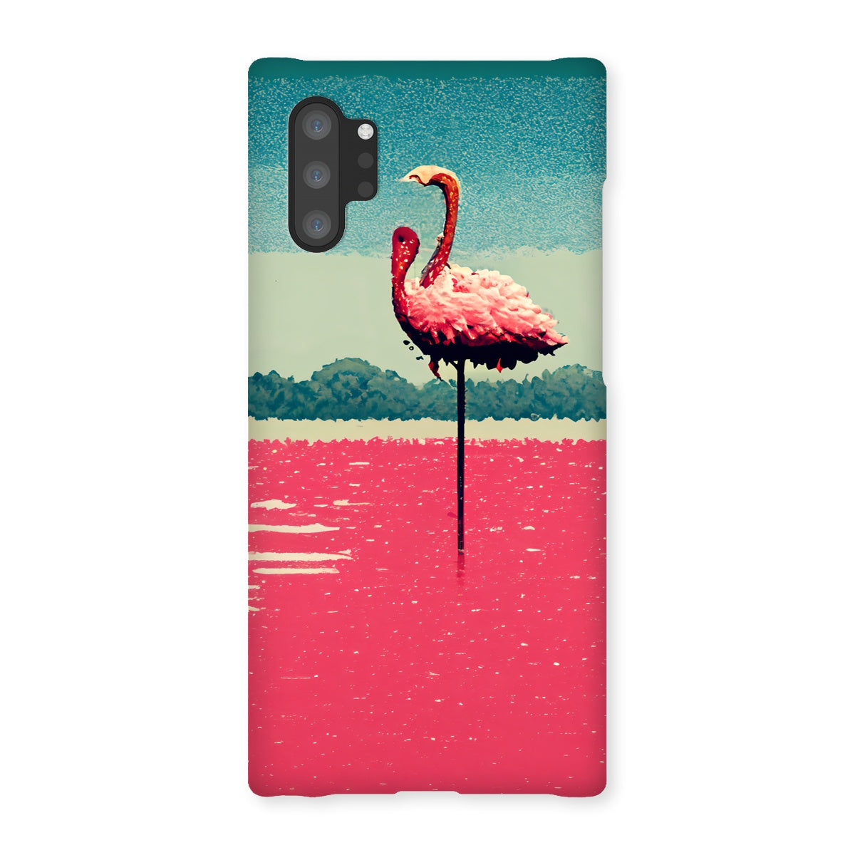 Flamingo 8 Bit Snap Phone Case