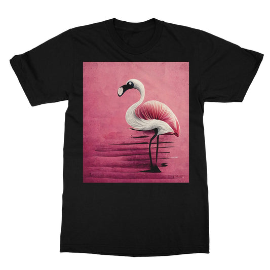 Flamingo Standing Proud Softstyle T-Shirt