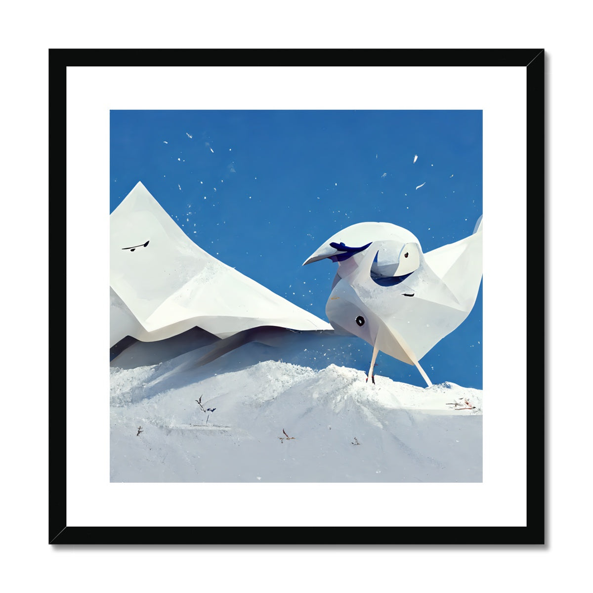 Paper Birdy Framed & Mounted Print