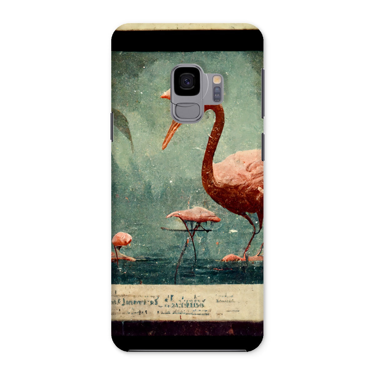 Flamingo Retro View Snap Phone Case