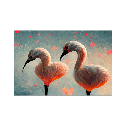 Flamingo Valentine Fine Art Print