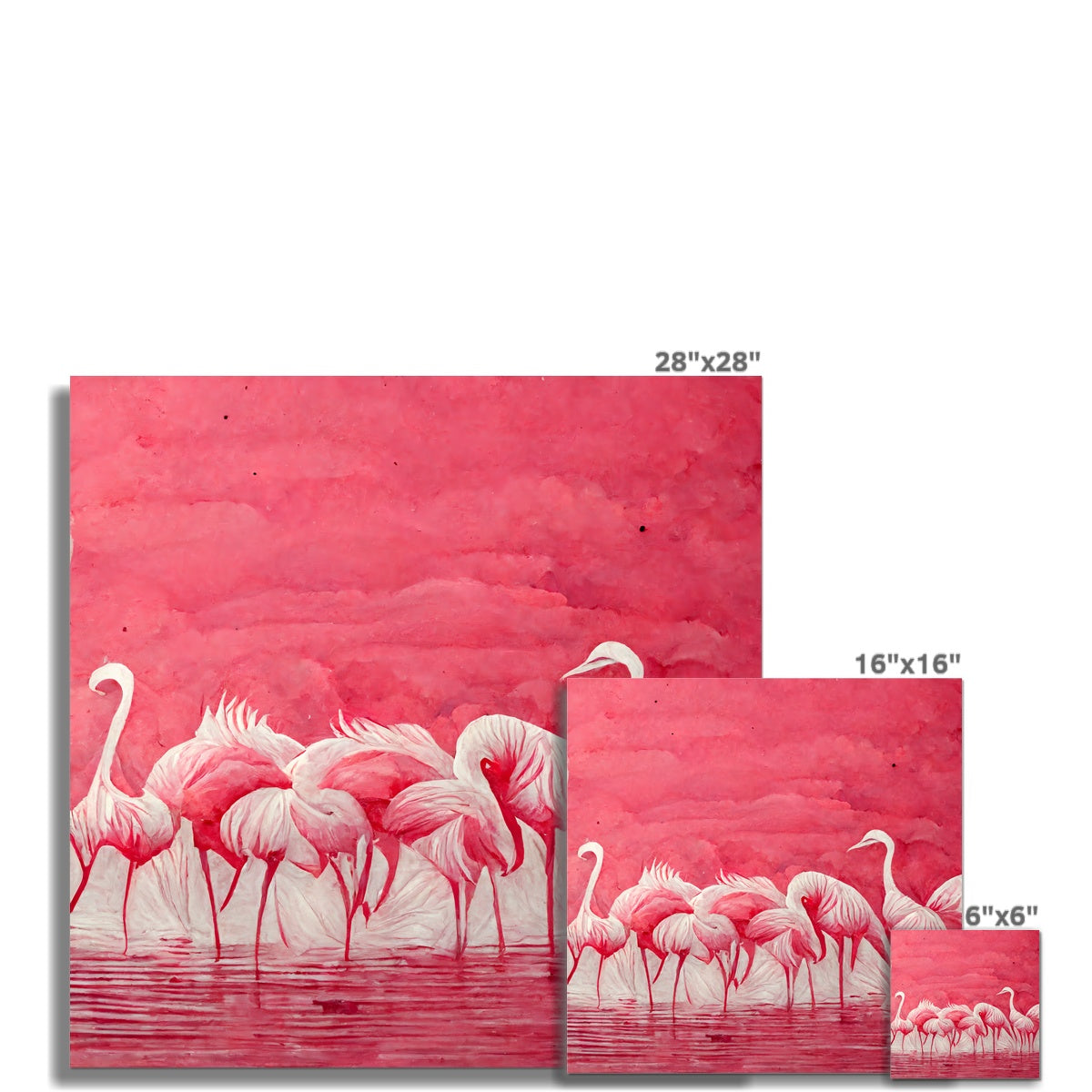 Flamingo Get Together Fine Art Print