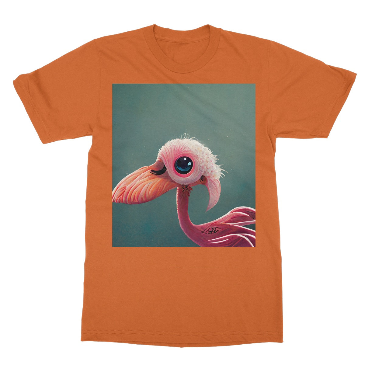 Baby Bird Flamingo Softstyle T-Shirt