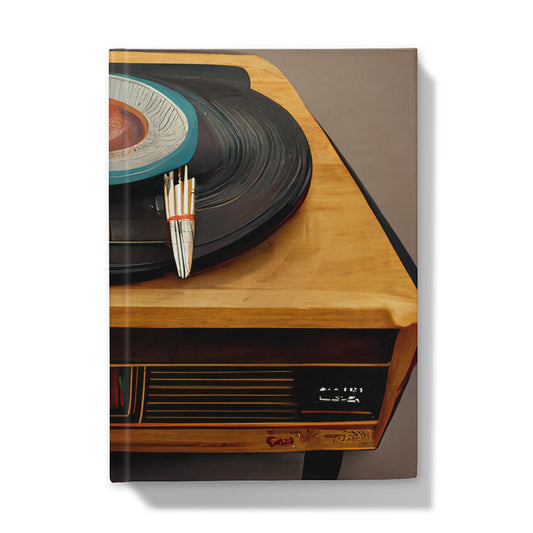 Retro Vinyl Hardback Journal