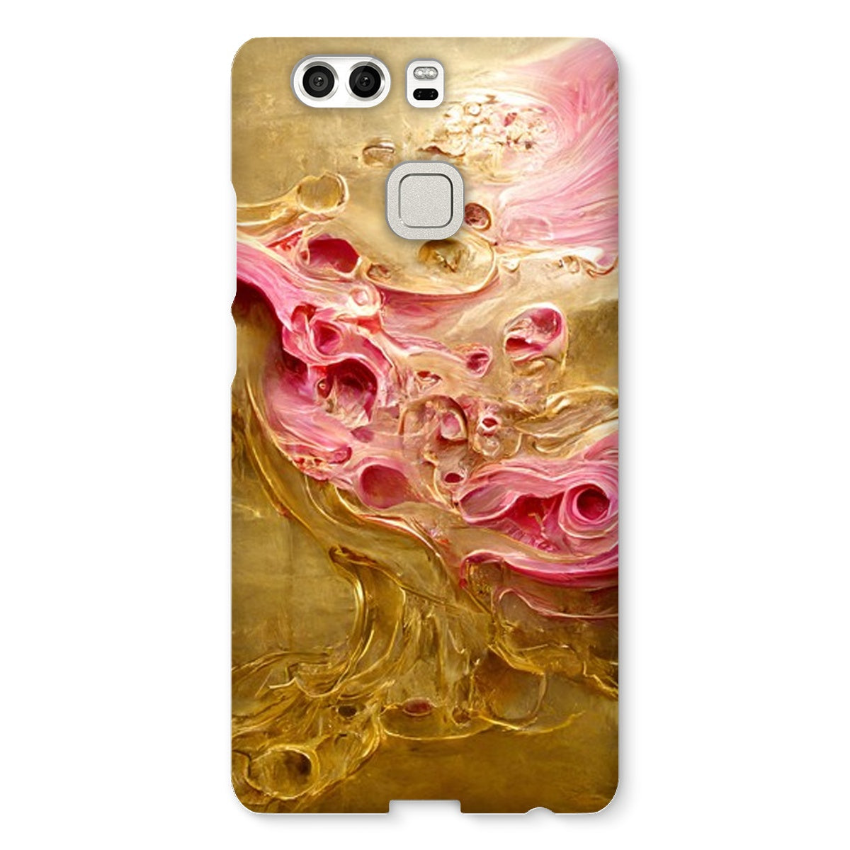 Swirls of Gold and Pinkk Snap Phone Case