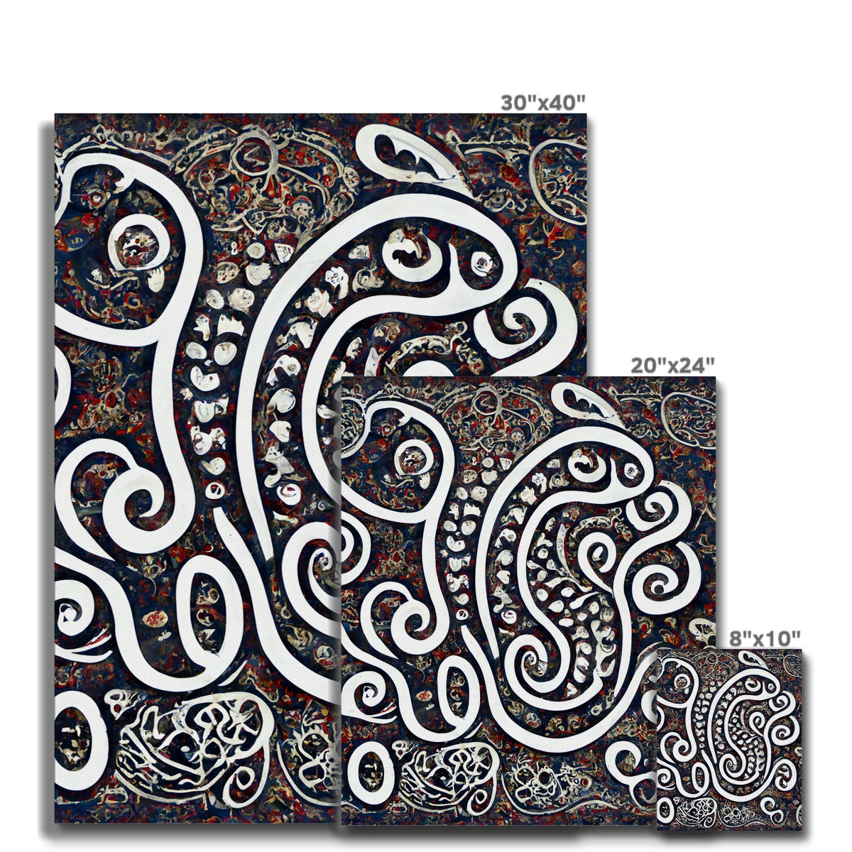 Swirling Paisley Canvas