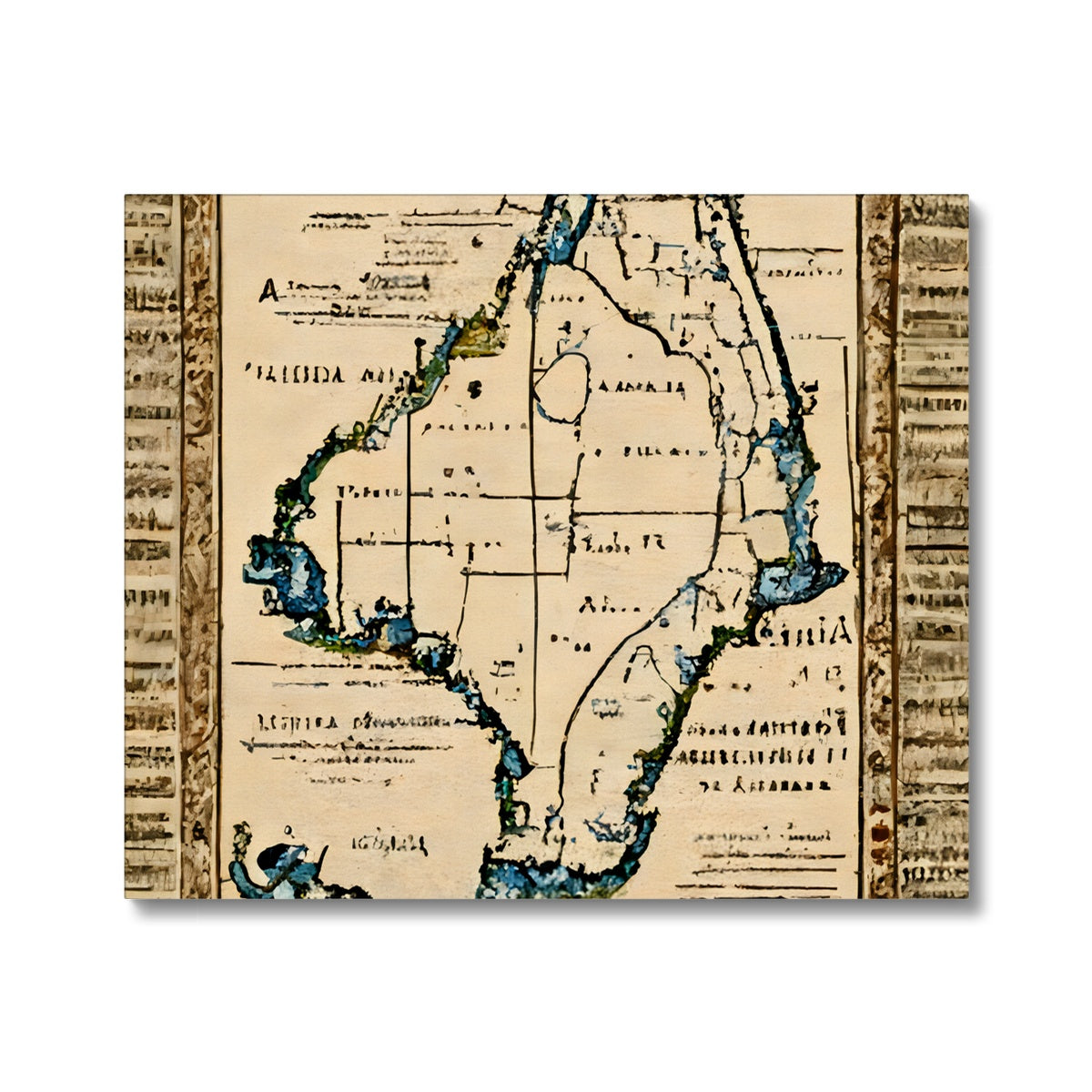 Florida Antiqua Canvas