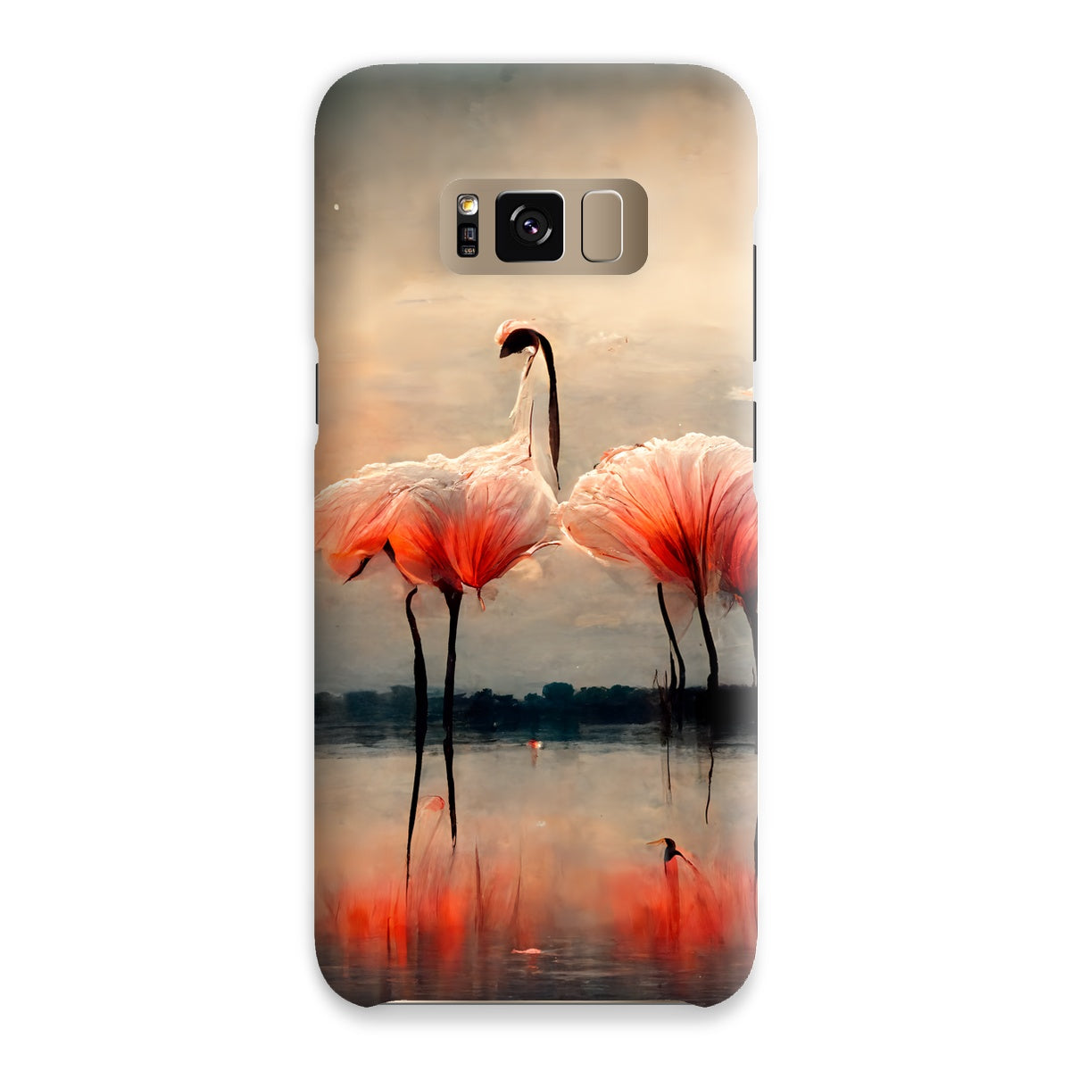 Flamingo Sunset Snap Phone Case