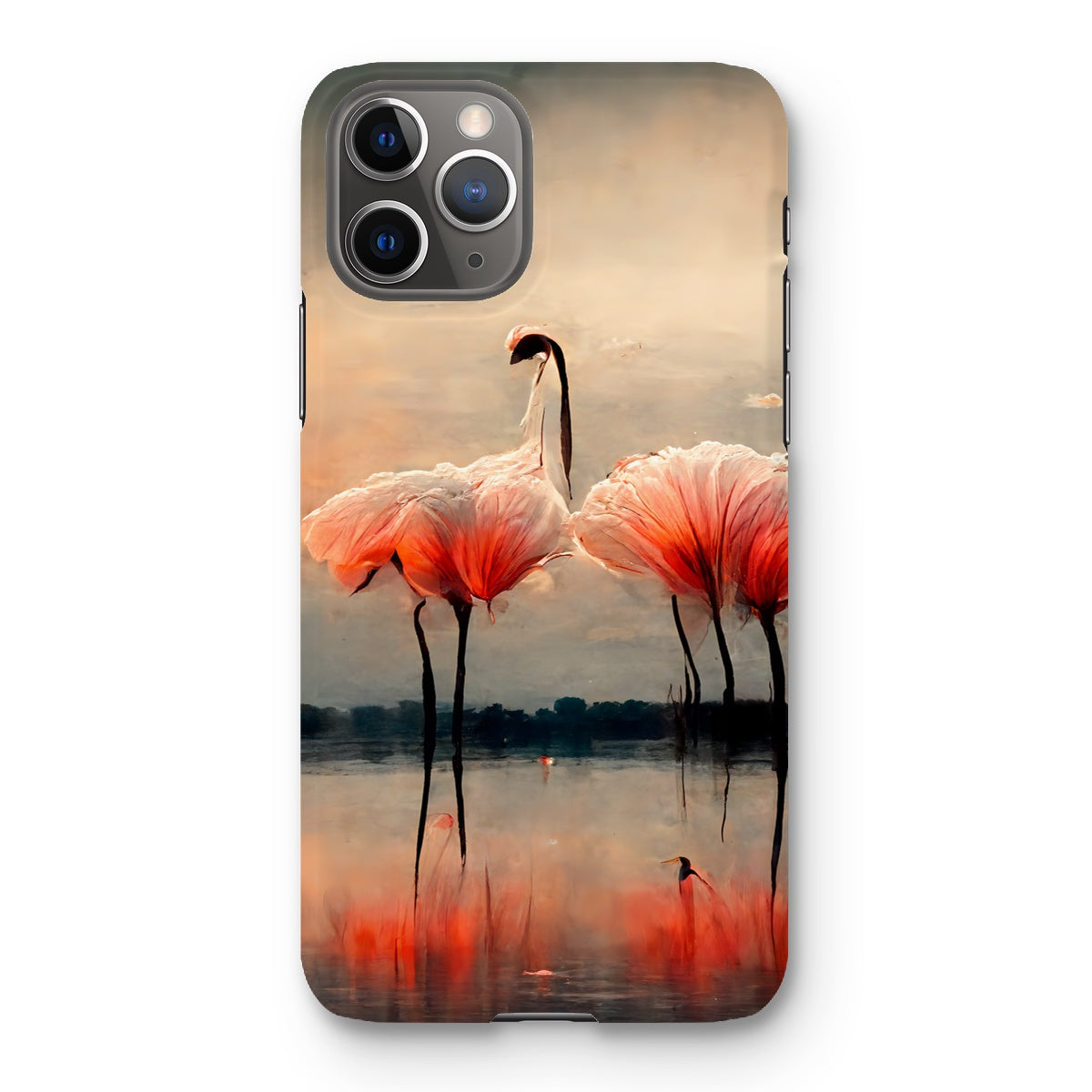 Flamingo Sunset Snap Phone Case