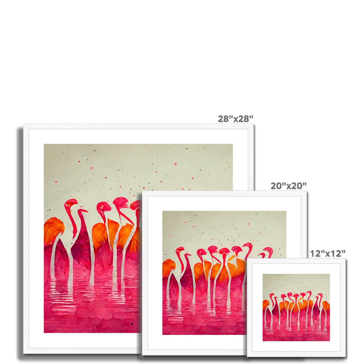 Flamingo Horizon Framed & Mounted Print