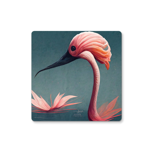 Flamingo Origami Coaster