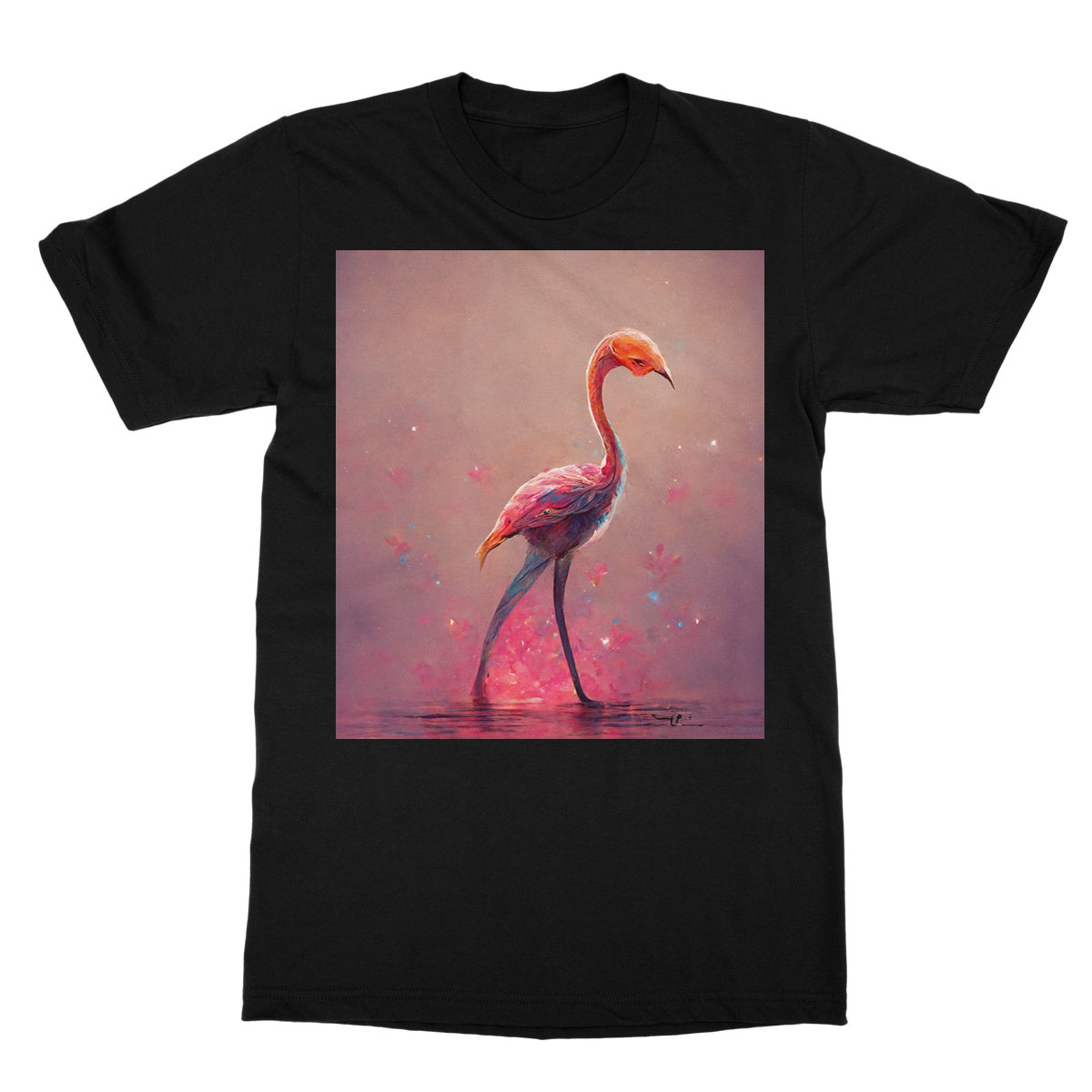 Flamingo Standing Alone Softstyle T-Shirt