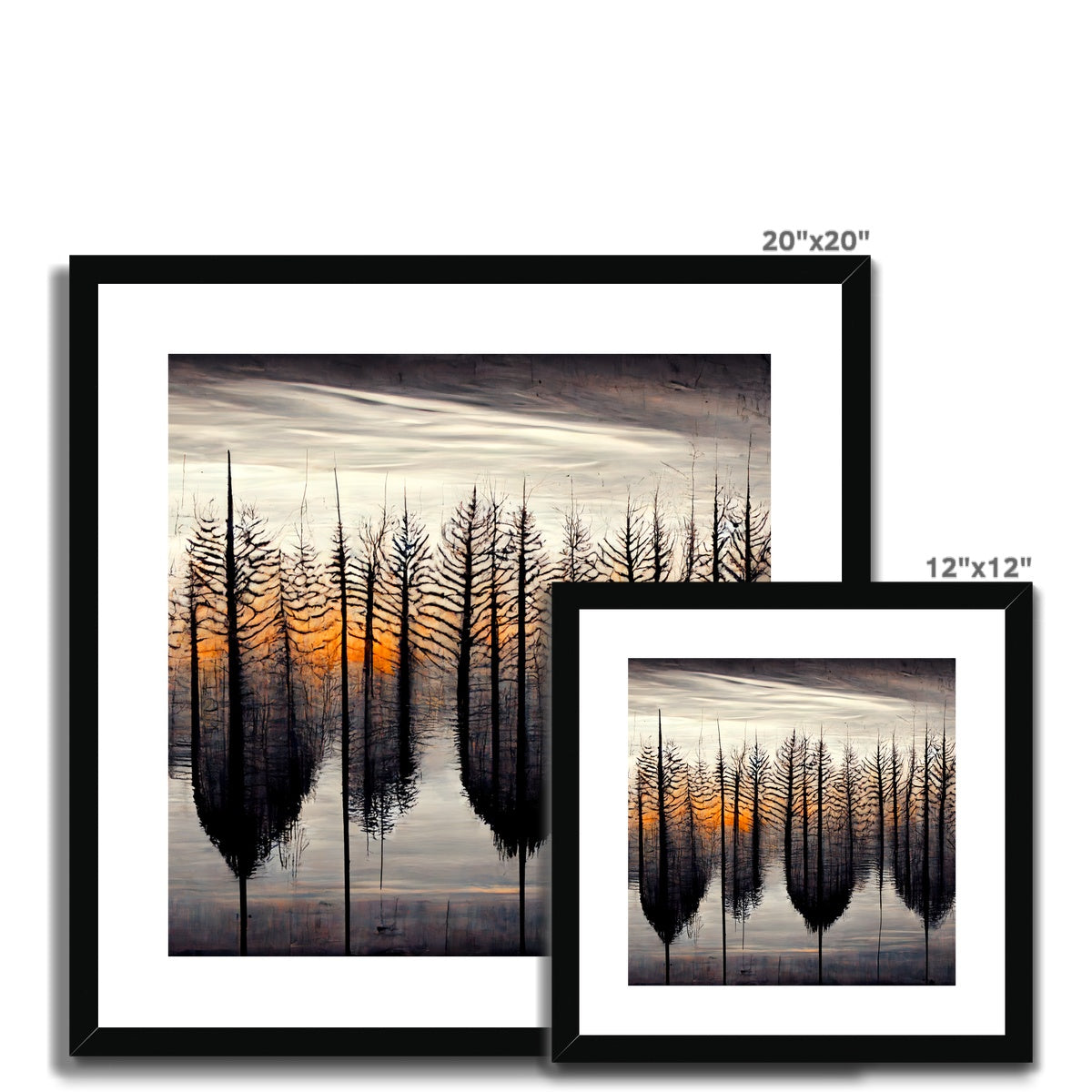 Tree Symmetry Framed & Mounted Print