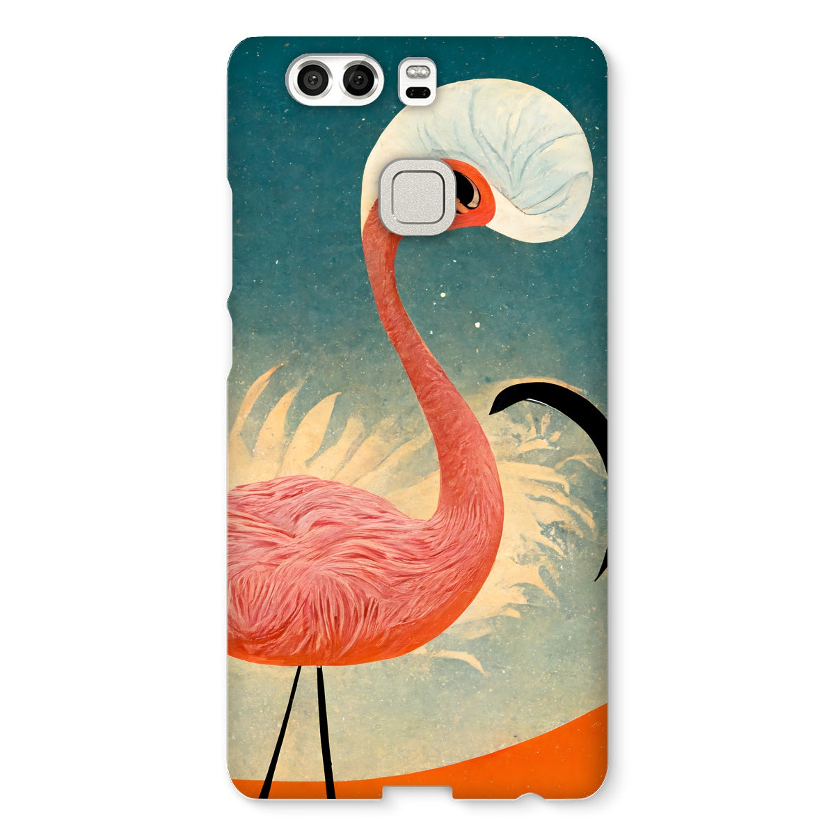 Flamingo Poster Style Snap Phone Case