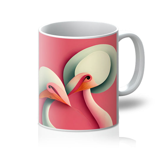 Flamingo Love Birds Mug