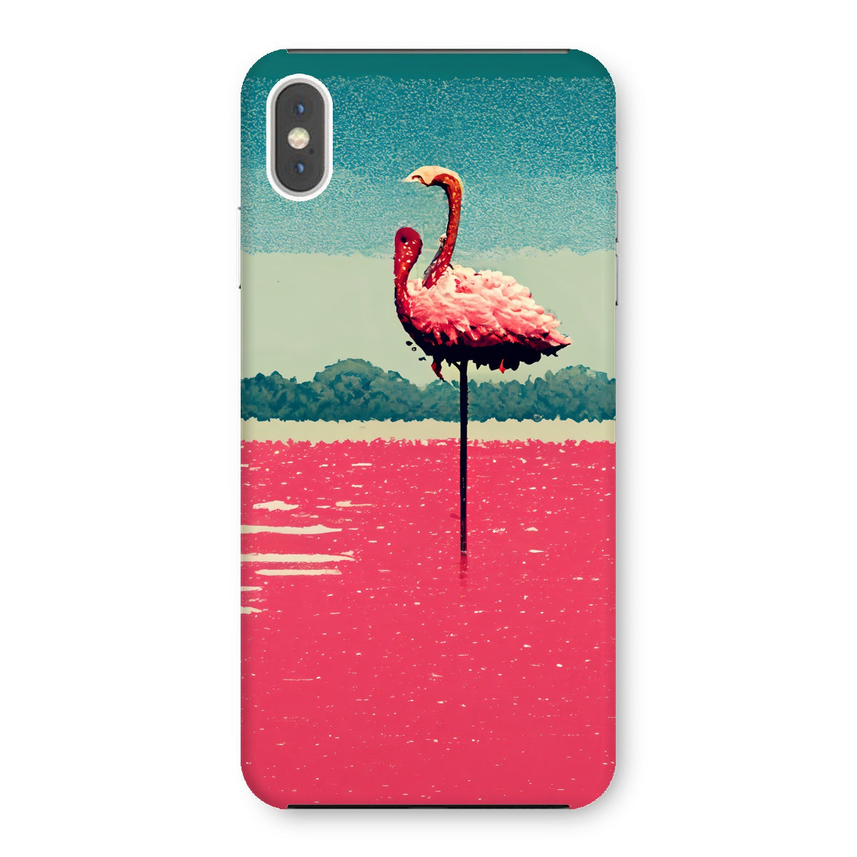 Flamingo 8 Bit Snap Phone Case