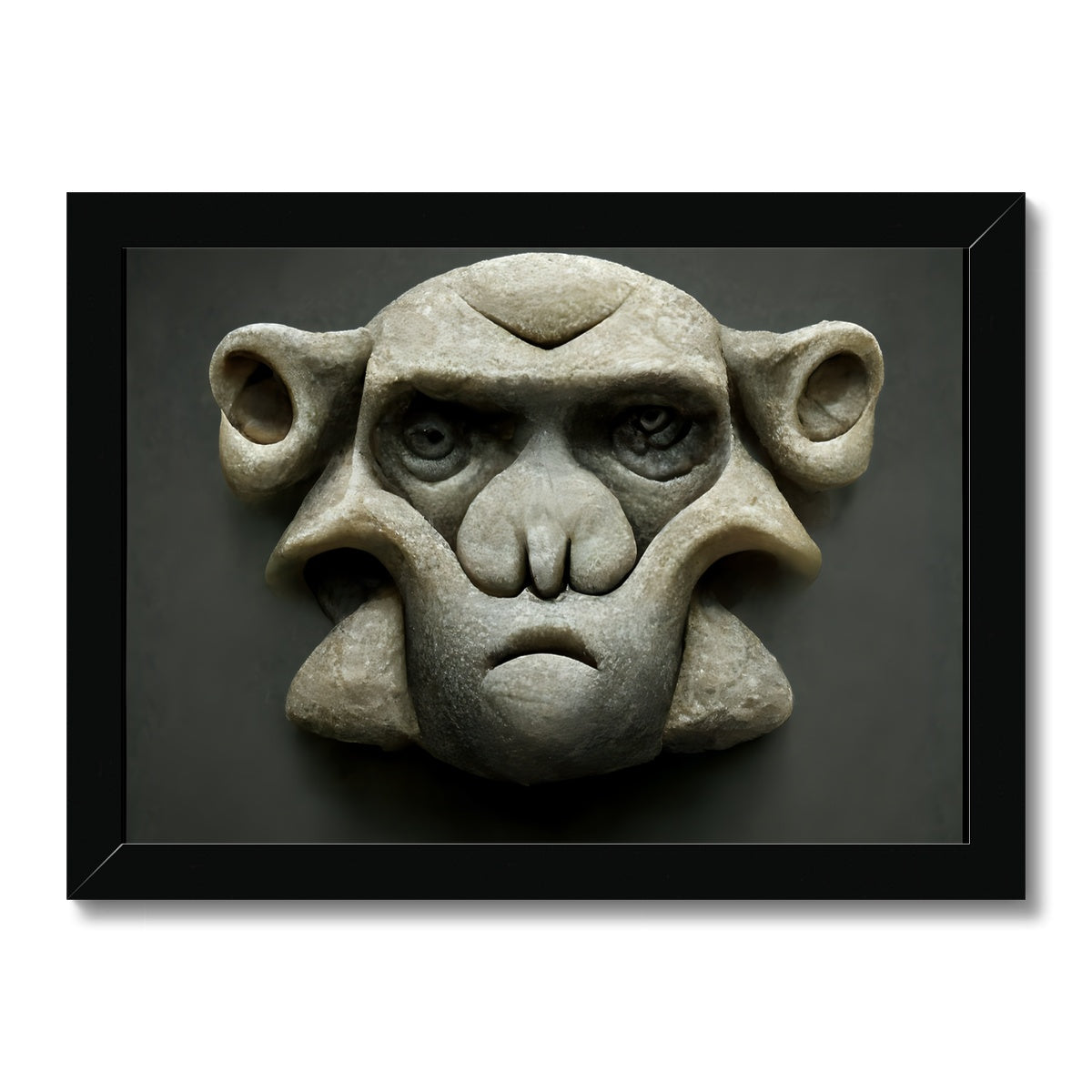 Stone Faced  Framed Print