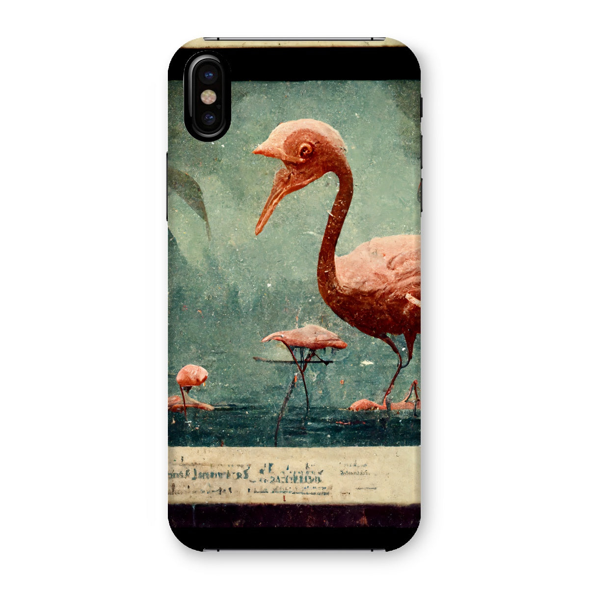 Flamingo Retro View Snap Phone Case