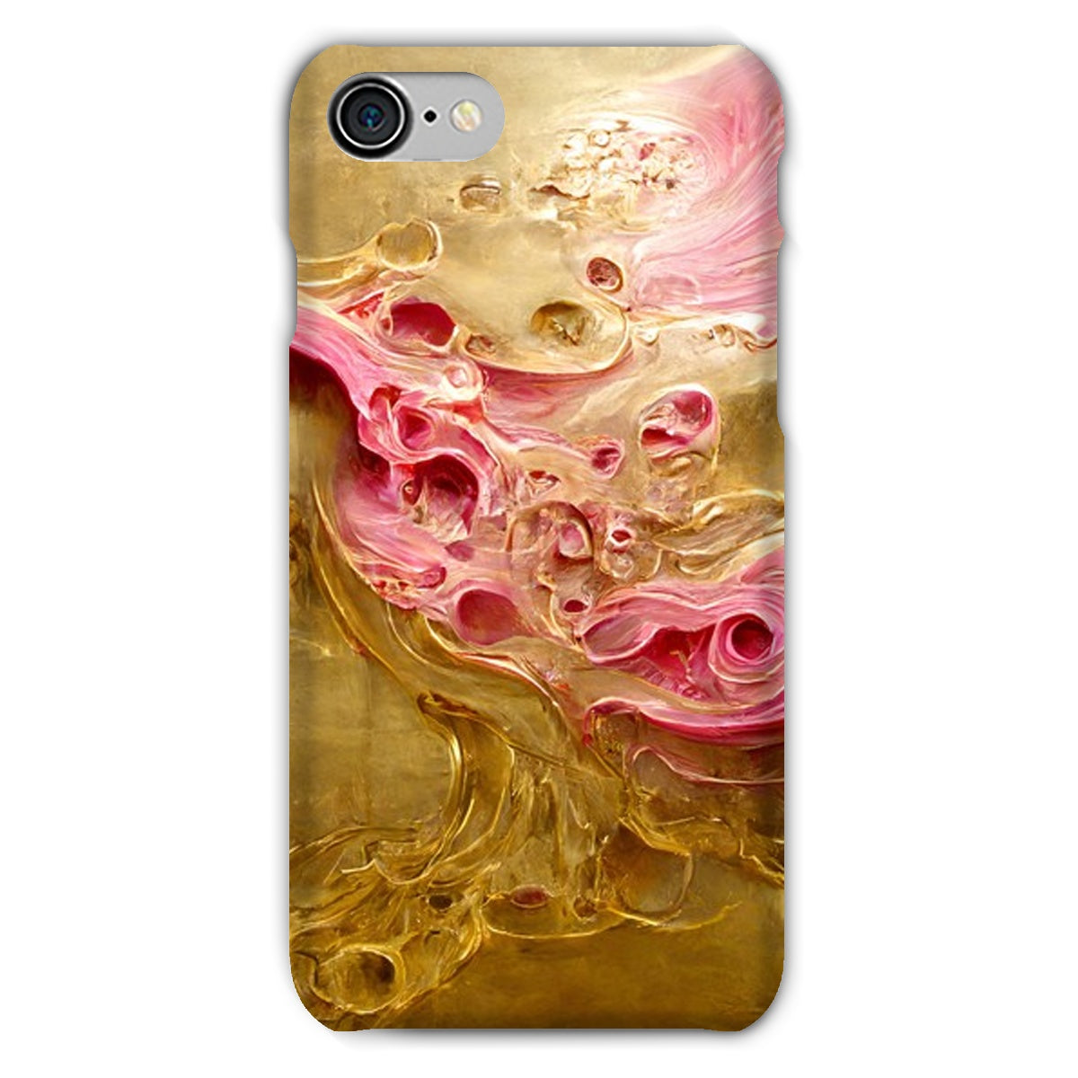 Swirls of Gold and Pinkk Snap Phone Case