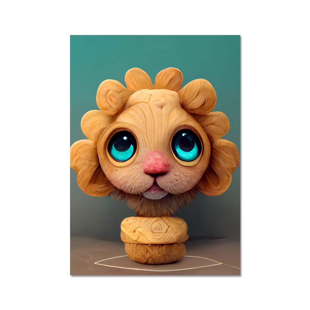 Cute Roar Popit Fine Art Print