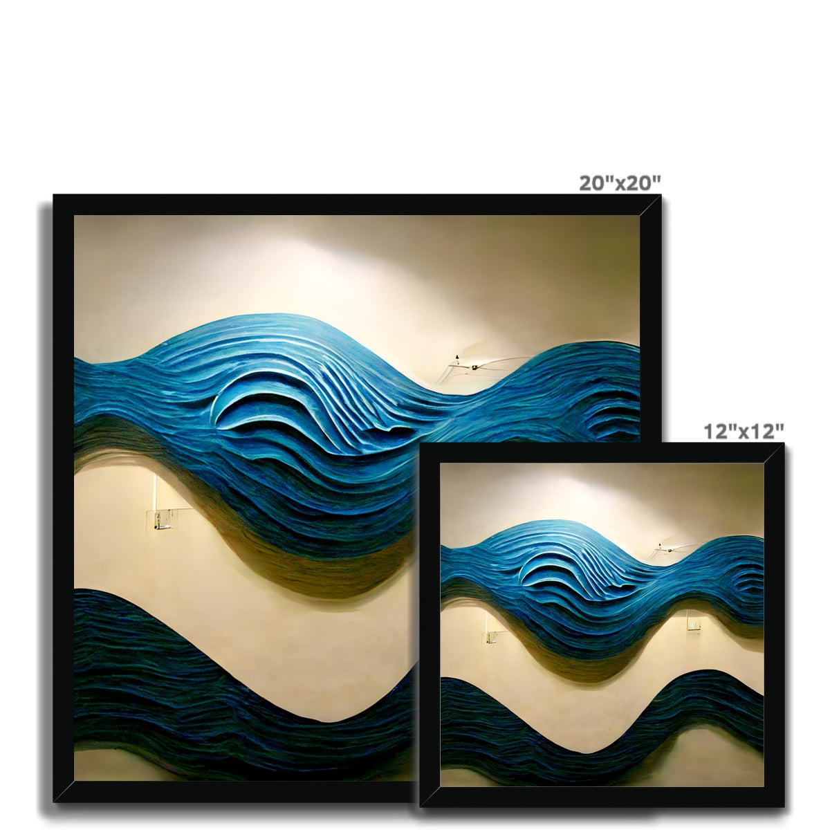 Blue Waves Framed Print