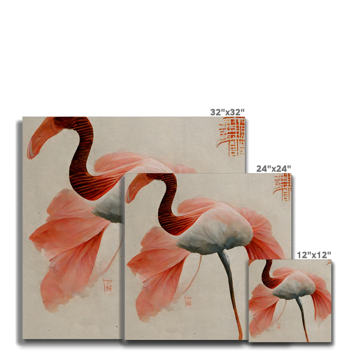 Flamingo Eastern Art Canvas