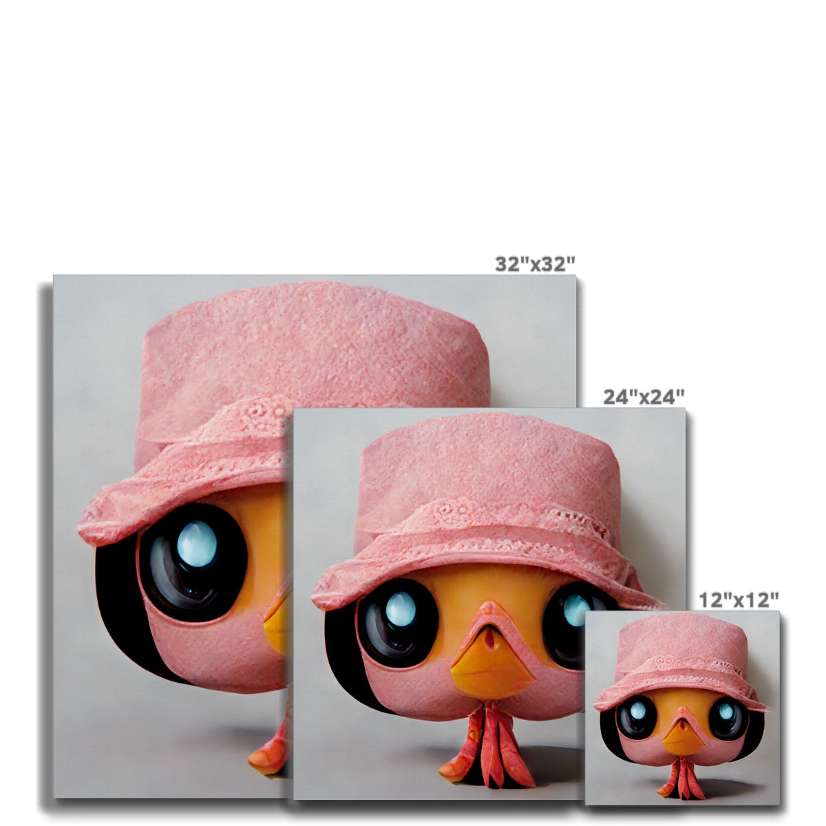 Flamingo Pop Hat  Canvas