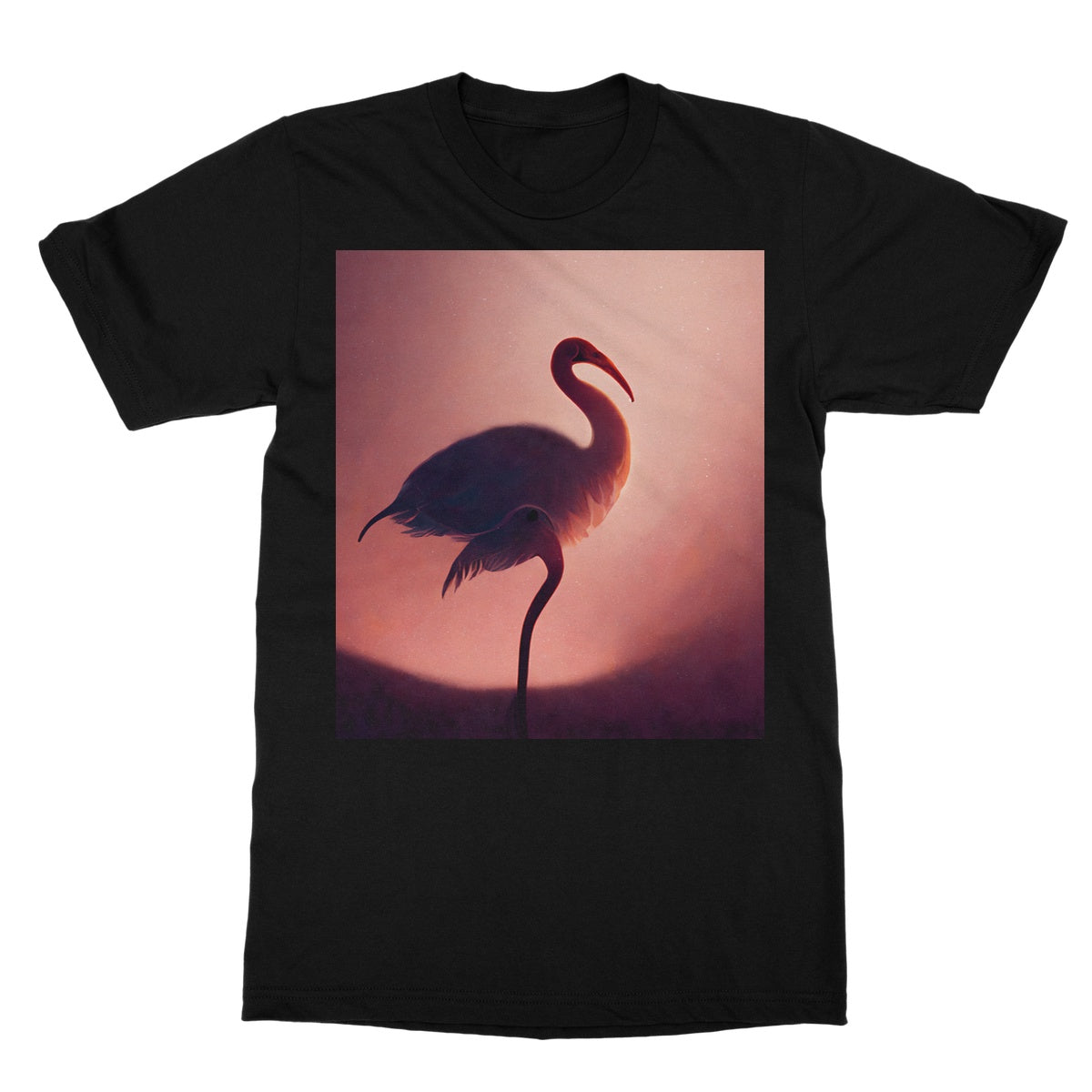 Flamingo Shadows Softstyle T-Shirt