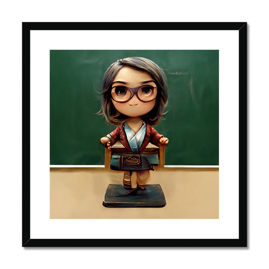 TeachMe Teacher Pop Framed & Mounted Print