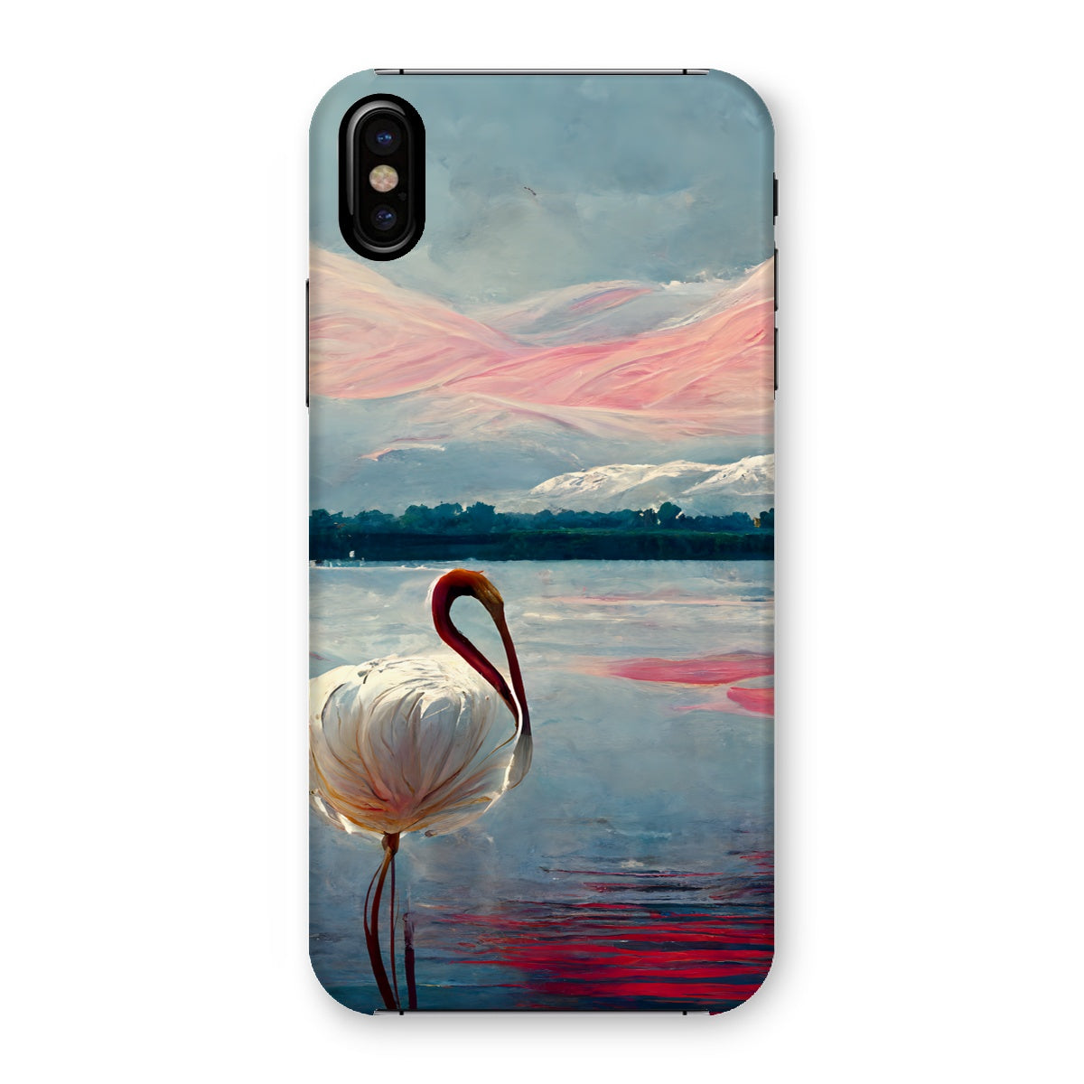 Flamingo Mountains Snap Phone Case