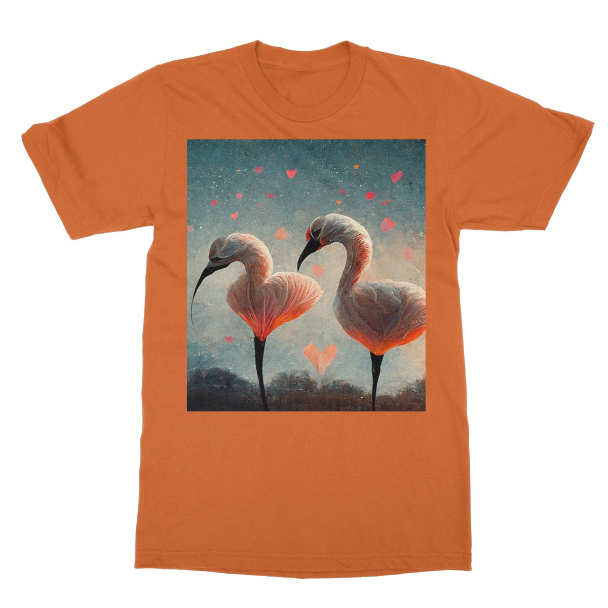 Flamingo Valentine Softstyle T-Shirt