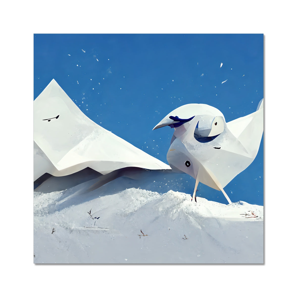 Paper Birdy Fine Art Print